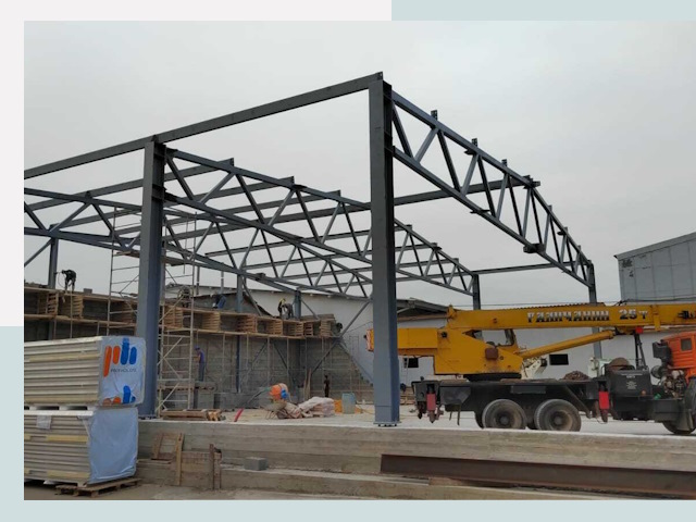 Строительство цехов в Мичуринске