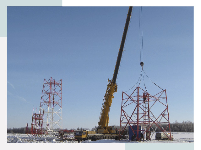 Монтаж вышек связи в Мичуринске