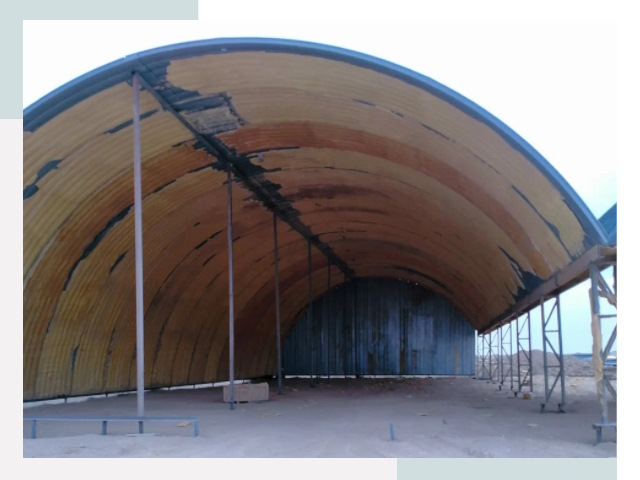 Реконструкция ангаров в Мичуринске