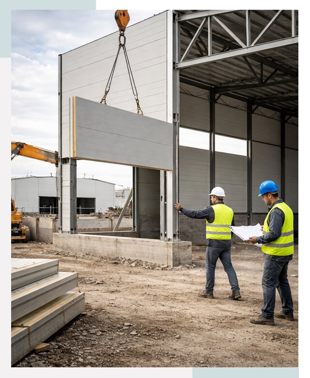 Склад из сэндвич панелей под ключ в Мичуринске от 9836 р. | СтальСтрой-Мчр