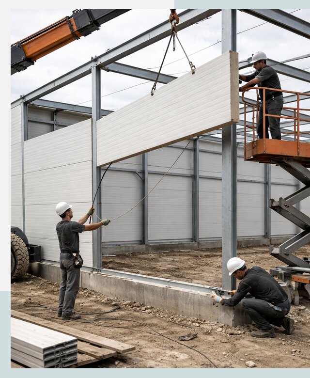 Строительство складов из сэндвич панелей в Мичуринске под ключ