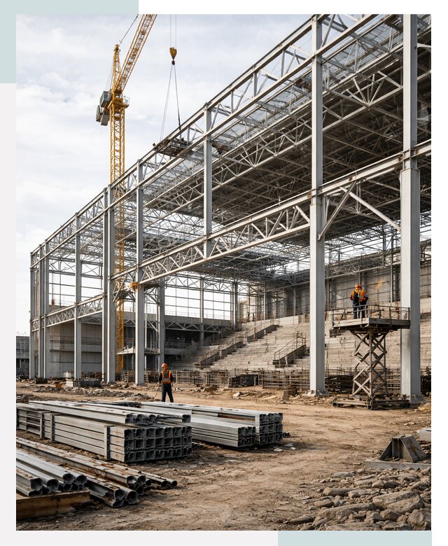 Строительство спортивных комплексов в Мичуринске от 31062 р. | СтальСтрой-Мчр